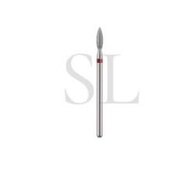 Punta para manicura grit rojo